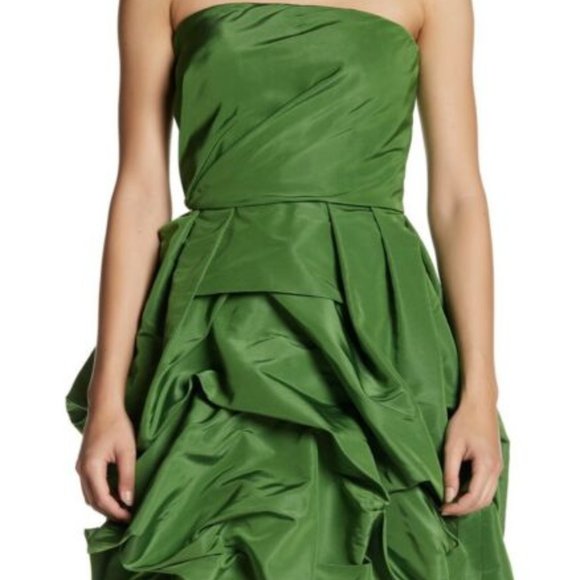 oscar de la renta green dress